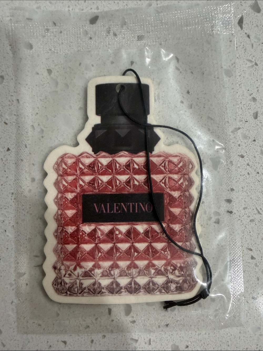Valentino Pink Crystal Luxury Car Freshie | Hanging Air Freshener New